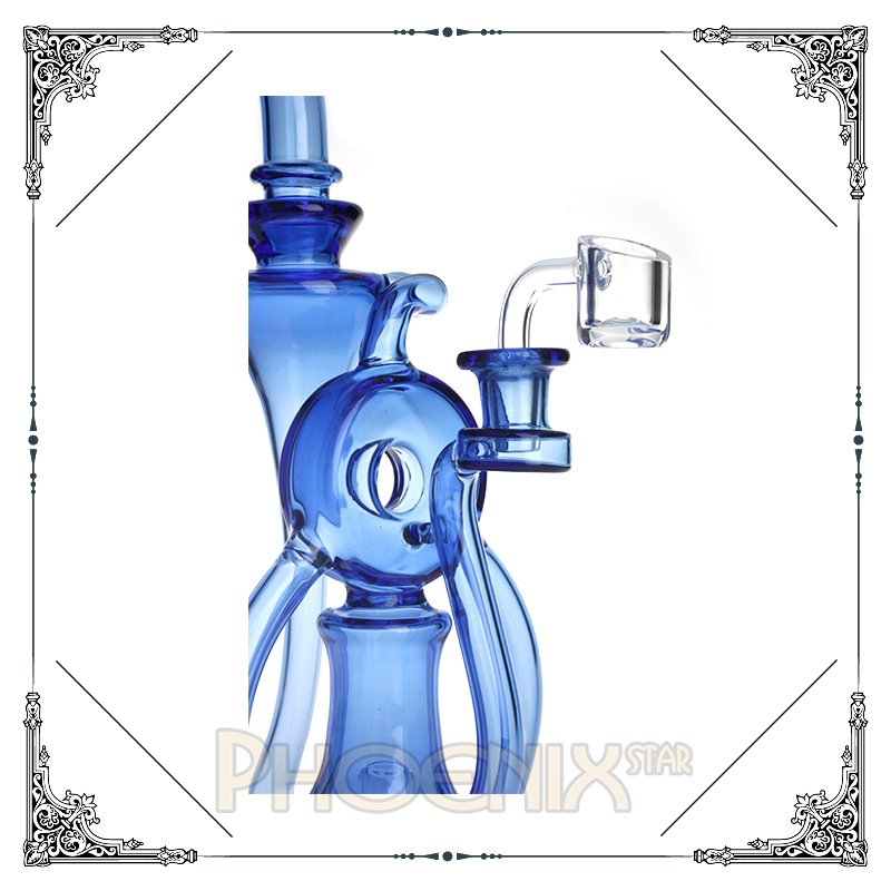 Hot Sale Colorfull DAB Oil Rig Recycler Burner Glass Smoking Set Water Pipe Factory Price