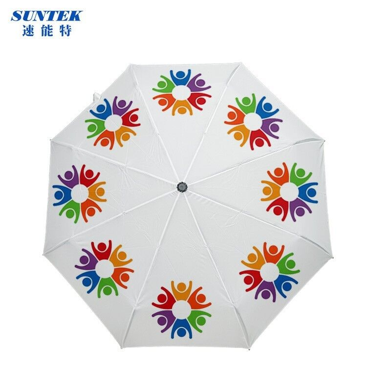 Wholesale 21 Inch Sublimation Blank Foldable Umbrella with Logo Prints Customized