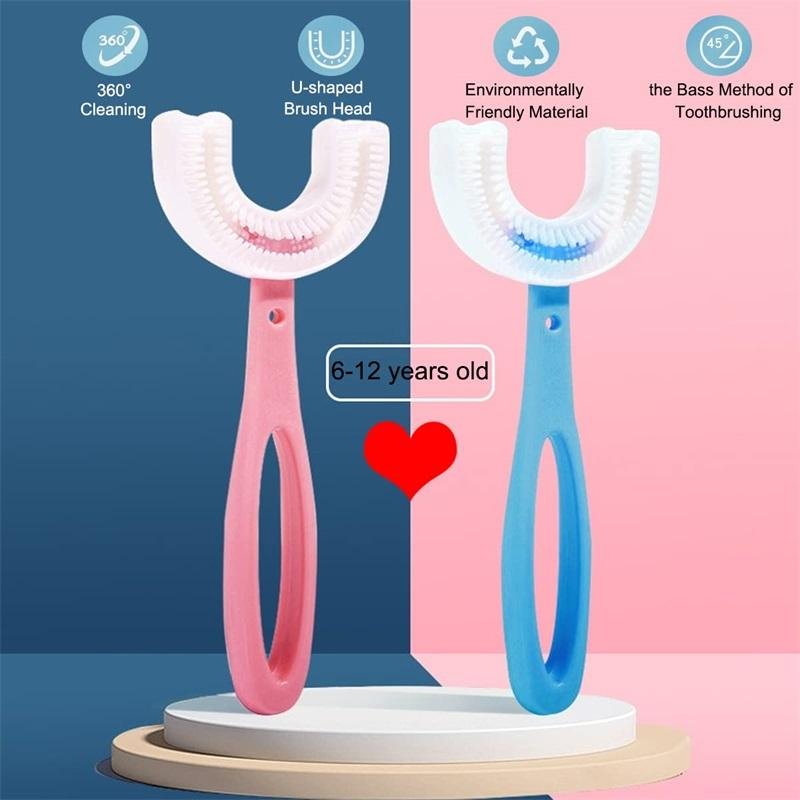 Wholesale Factory Price Silicone U-Shape Toothbrush Children′ S Kids Toothbrush Baby Tooth Brush