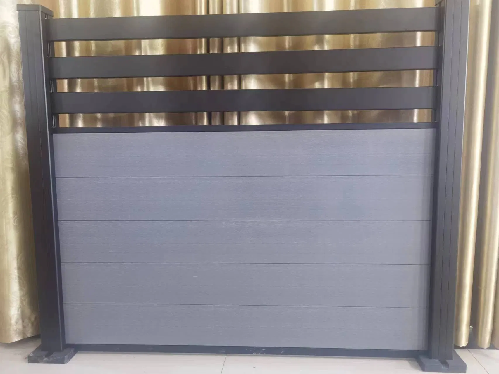 Security Chain Link Galvanized Ornamental Cast Wrought Powder Coated Color Grid Stainless Solid Welded Curved Double Safety Plastic Decorative WPC Fencing