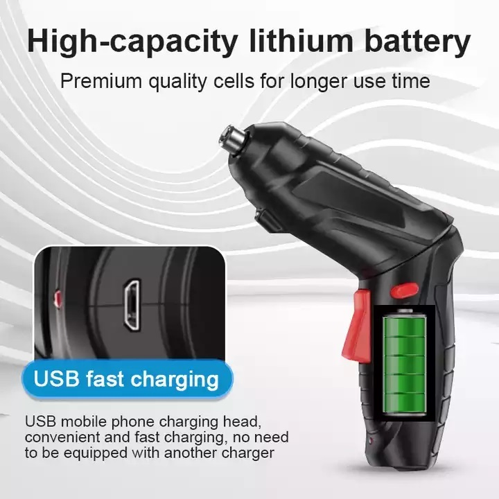 3.6V Precision Power Mini Cordless Screwdriver Bits Tool Sets Electric Screwdriver Set