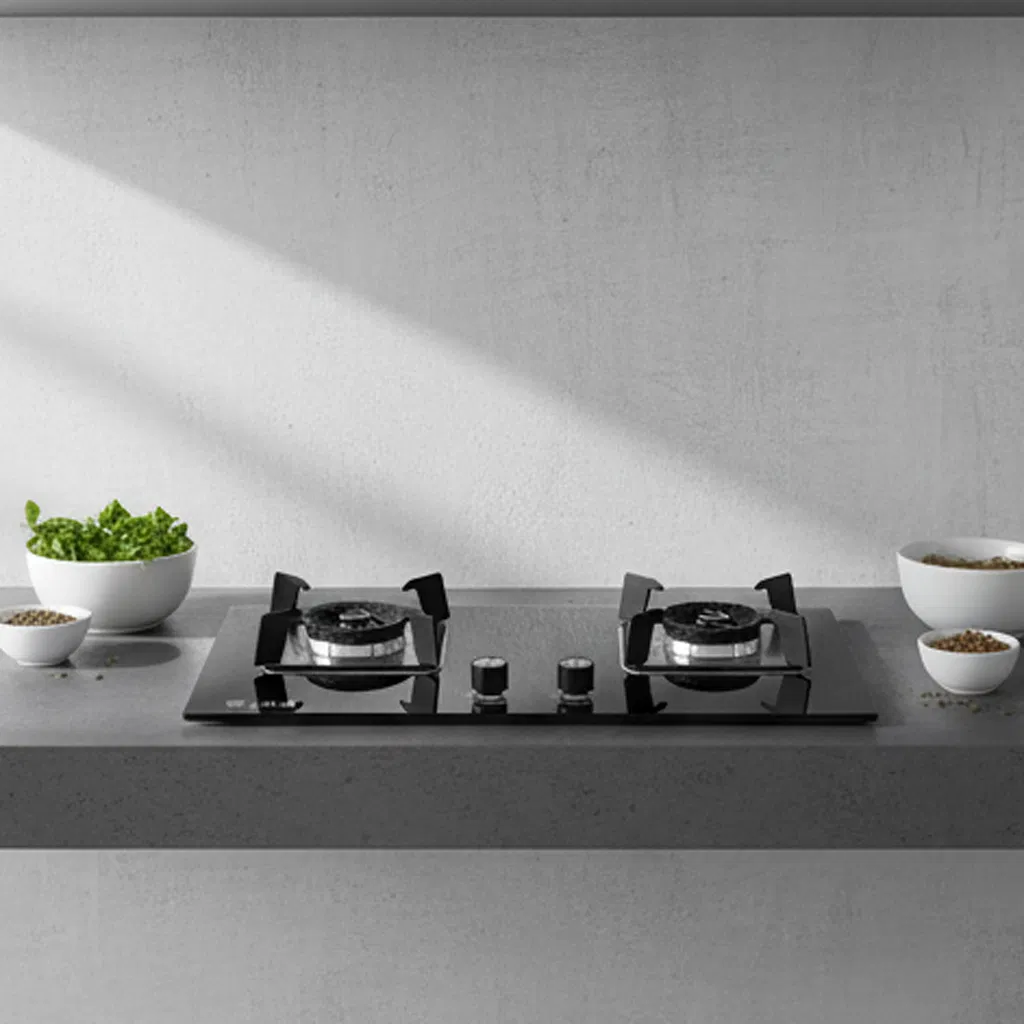 Sleek Gas Burner Kitchen Appliance with Exclusive Back Cover Design