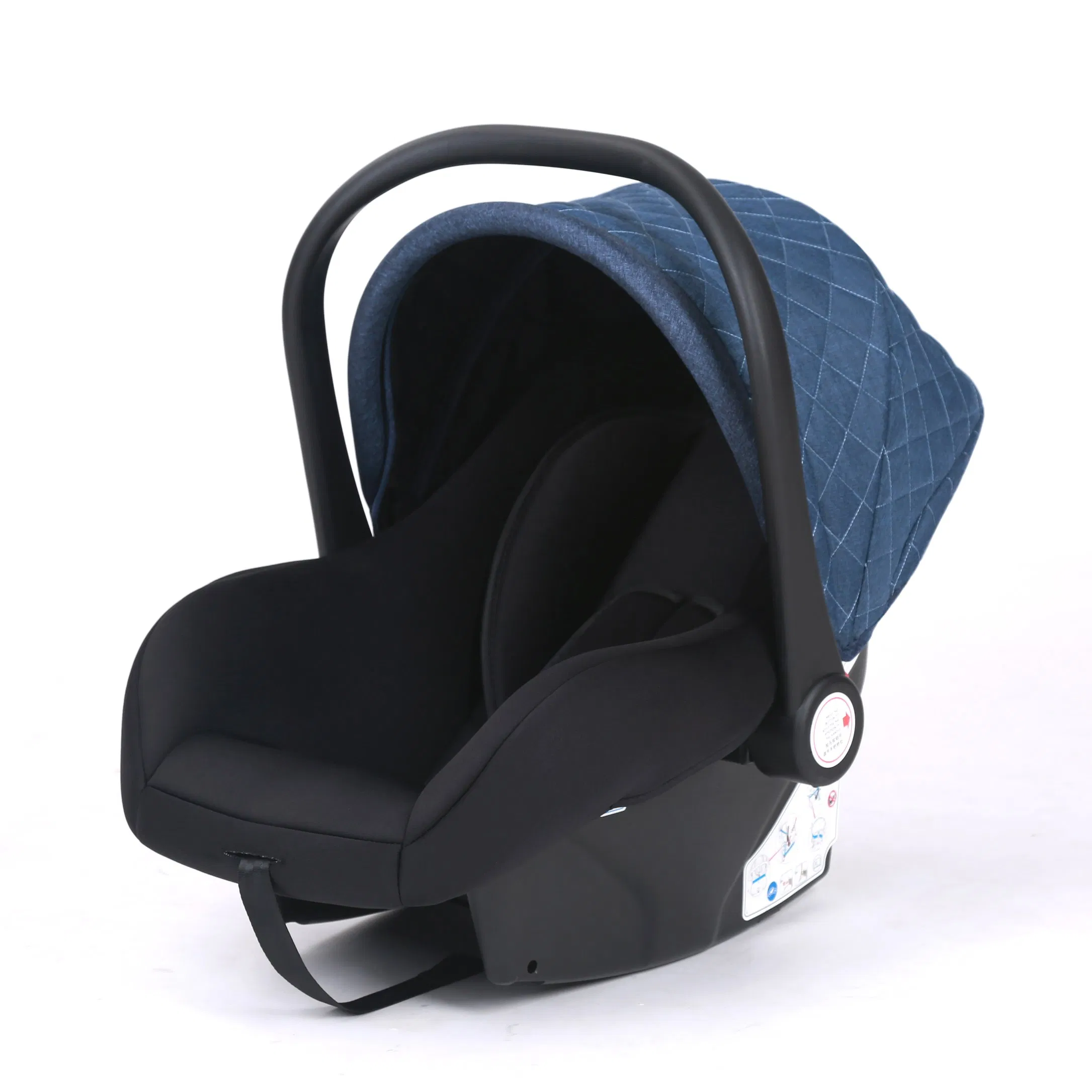 Linen Fabric Large Canopy New Born Baby Infant Car Seat with R44 Certificate