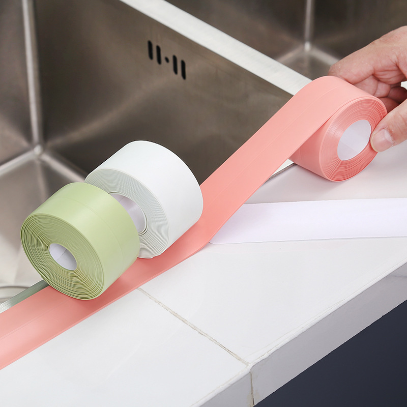 PVC Caulk Strip Colorful Design Waterproof Oil Resistance Acrylic Adhesive Caulk Strip