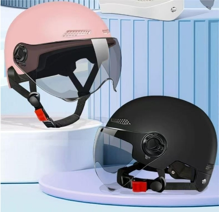 Мотошлем открытый 2024, ABS, универсальный