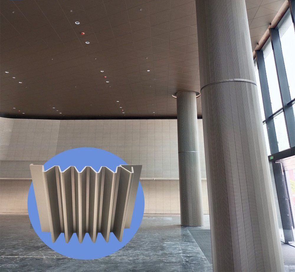 Interior and Exterior Construction Decoration Metal Cladding Panel Aluminum Column Covers