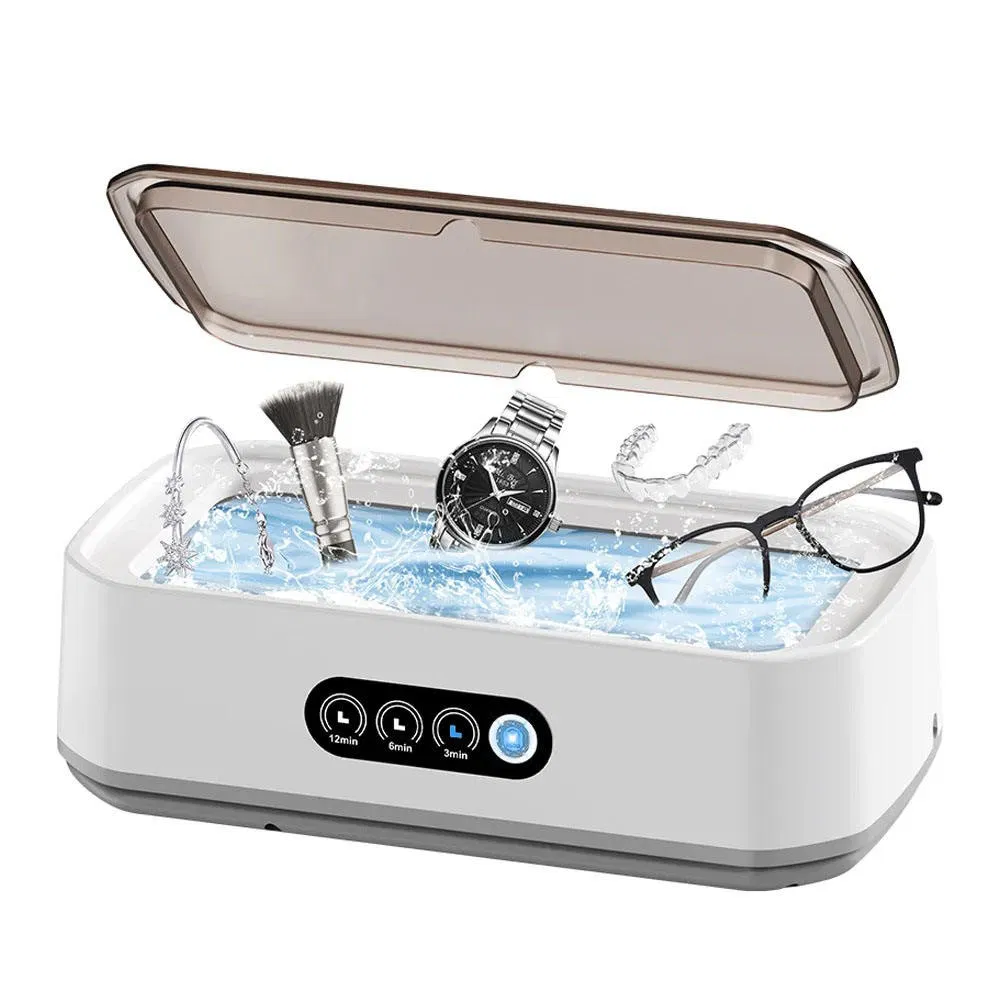 650ml Jewelry Braces Dentures Glasses Touch Screen Stainless Steel Ultrasonic Cleaning Machine