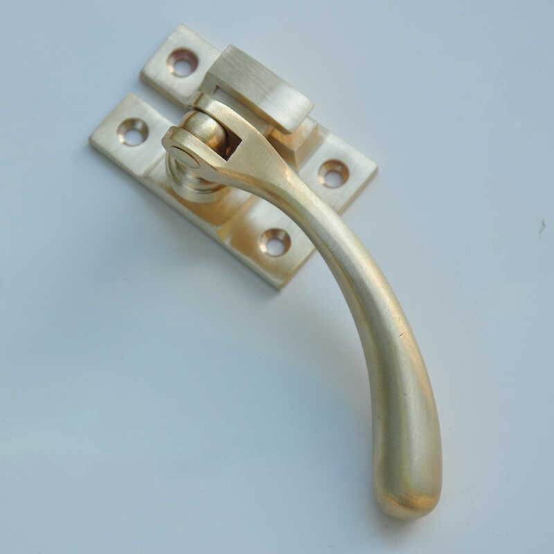 Vintage Old Antique Brass Decorative Casement Fasteners Window Locking Reversible Inner Opening Window Handle