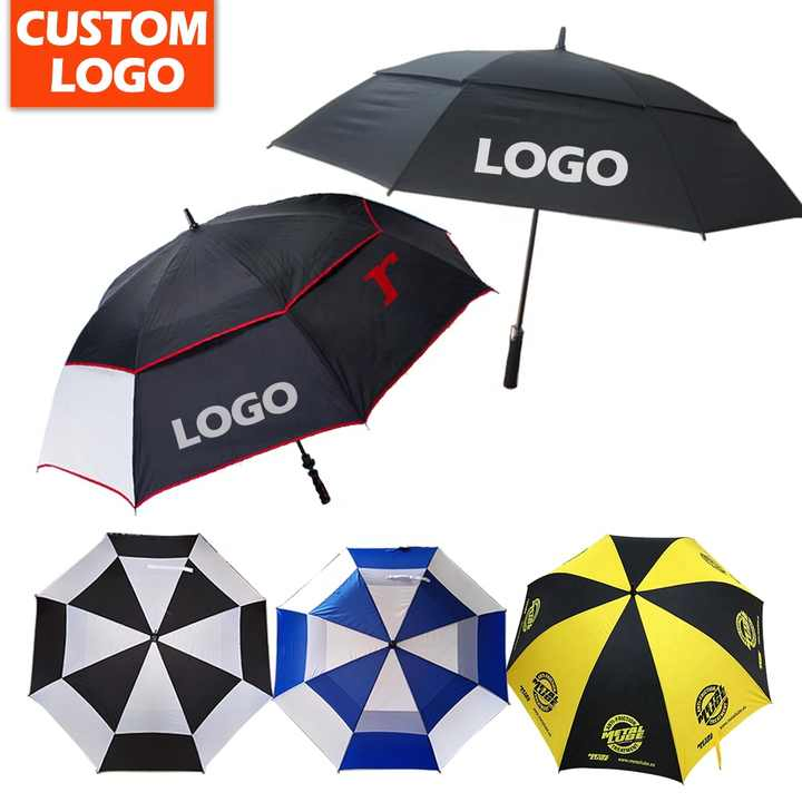 Waterproof Big Custom Long Stick Rain Golf Umbrella Outdoor Parasol Umbrella