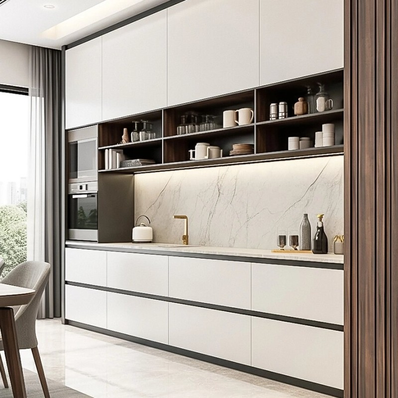 Modern Wooden Storage Cabinet for Home and Office Organization