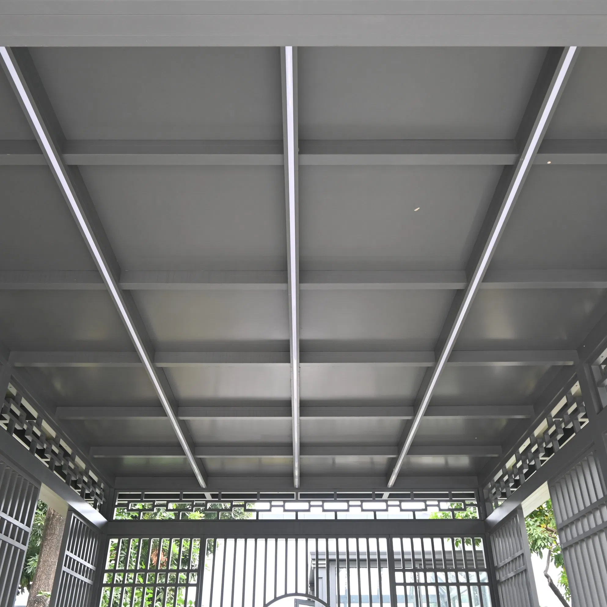 Metal Gazebo|Aluminum Pergola Garage Courtyard Decoration Prefab House