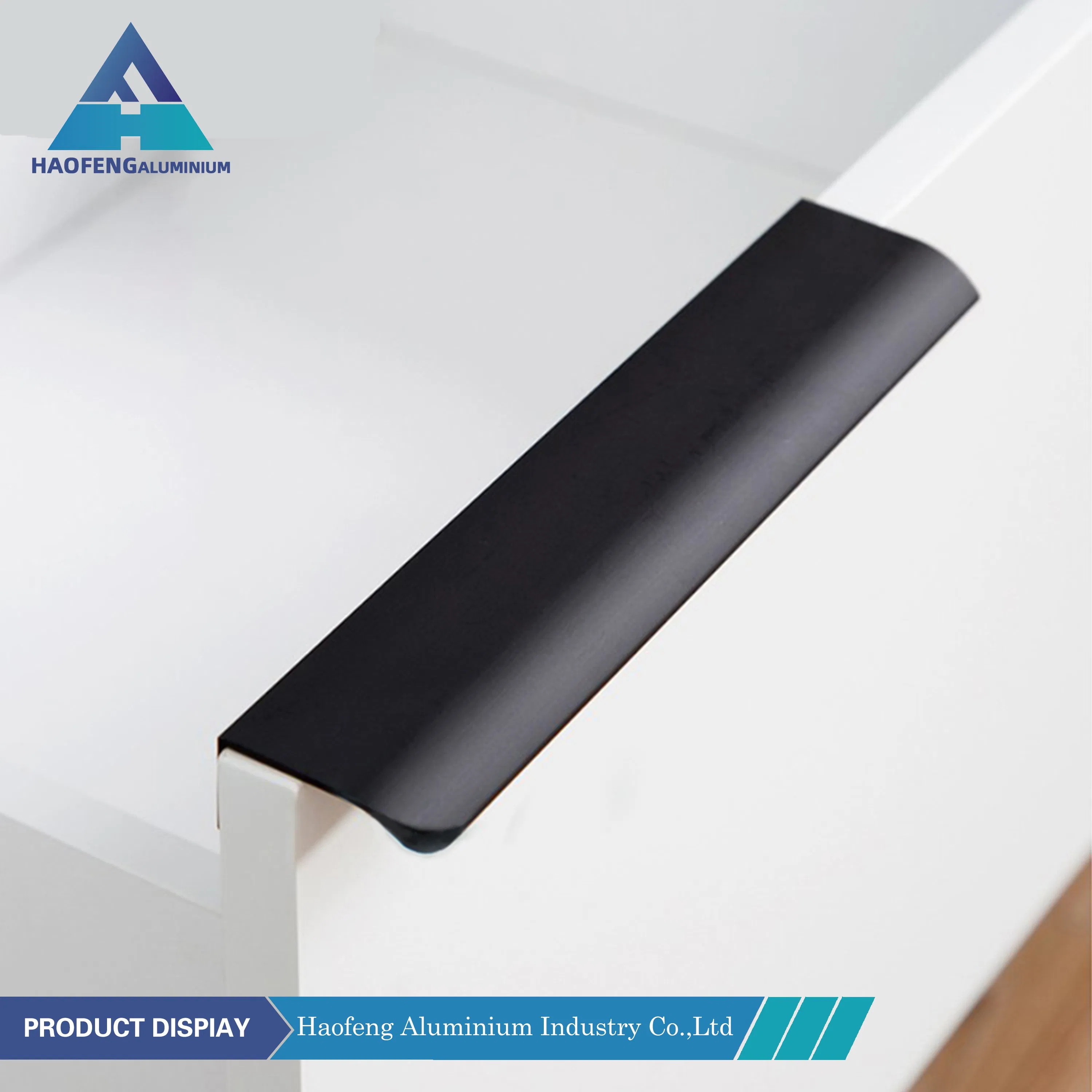 Hidden Aluminum Cabinet Handles Hot Sale High Quality Gold Cabinet Pull Factory Promotional Strong Black Handle