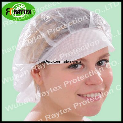 Single Use Cleanroom Food Industrial Protective Peak Snood Cap
