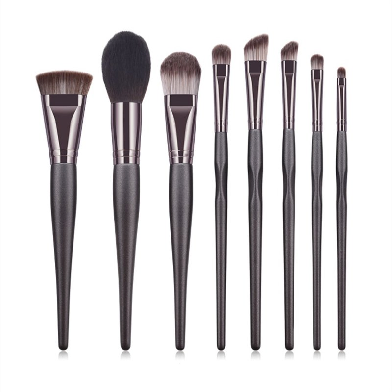 Personalized Makeup Brush Set 18PCS Black Wooden Handle Eyeshadow Brush Maquiagem Make up Brush Set