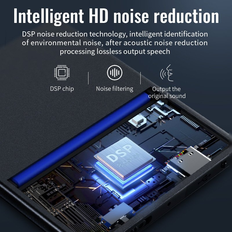 Rectangular Form Noise Reduction Encryption Professional Recorder