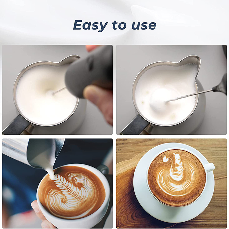 2025 Hot Kitchen Accessories OEM Rechargeable Electric Milk Frother portable Electric Whisk