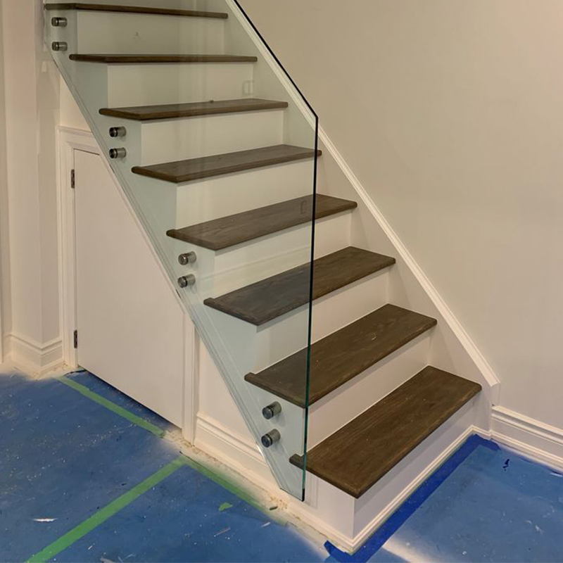 Ultra Strong Tempered Glass Railing Wind Resistant Installation Glass Guardrail