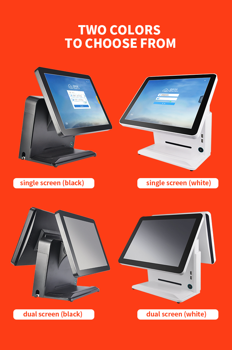 17 Inch Touch Screen Monitor POS Terminal System Window Dual All in One PC