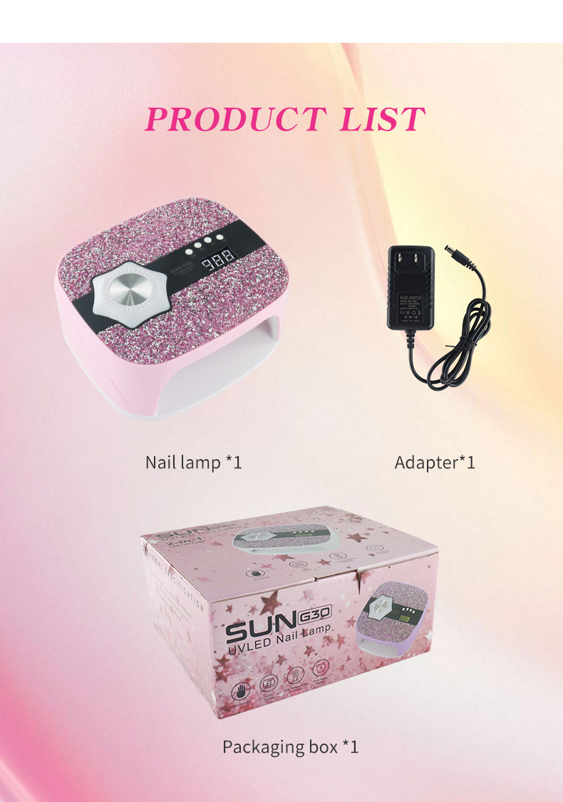 Beautiful Diamond UV LED Nail Lamp for DIY Nail Salon