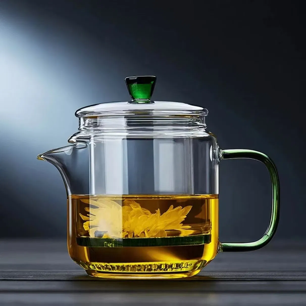 OEM 380ml Handmade Heat Resistant Borosilicate Glass Teaset Tea Glassware Cold Water Glass Kettle Teapot with Filter