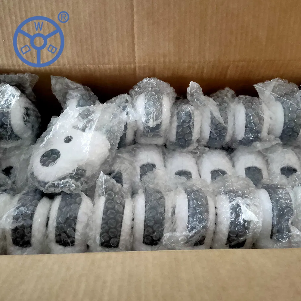 High Quality 100mm 125mm TPR Pivoting Medical Hospital Bed Castor Wheel with Lock
