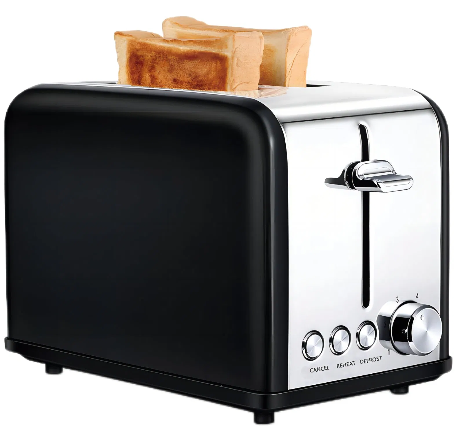 Hot-Selling 4 Slice Stainless Steel for Household Electric Bread Toaster Machine