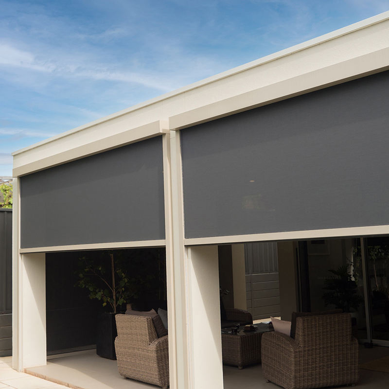 Outdoor Waterproof Zip Track Shades Roller Blind