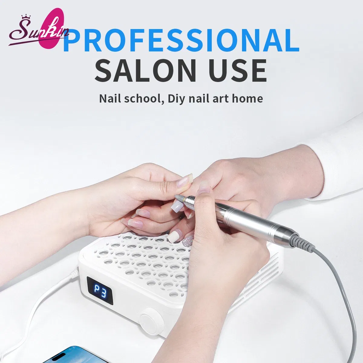 Professional Salon Use Nail Dust Cleaner Brushless Nail Dust Collector