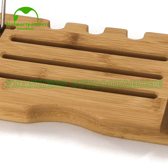 Elegant Bamboo Bathtub Caddy Organizer for Relaxing Soaks