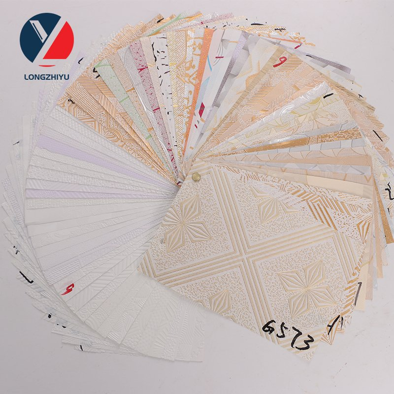 8mm Thickness PVC Laminated Ceiling Board Tile with Aluminium Foil Back