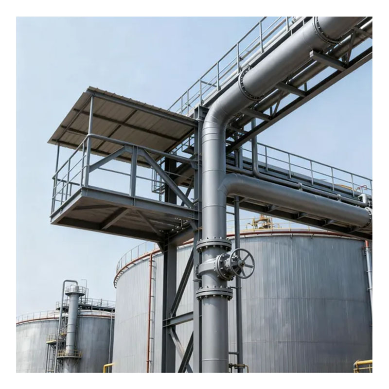 Lightweight Power Plant Steel Structures Minimizing Site Ecological Impact