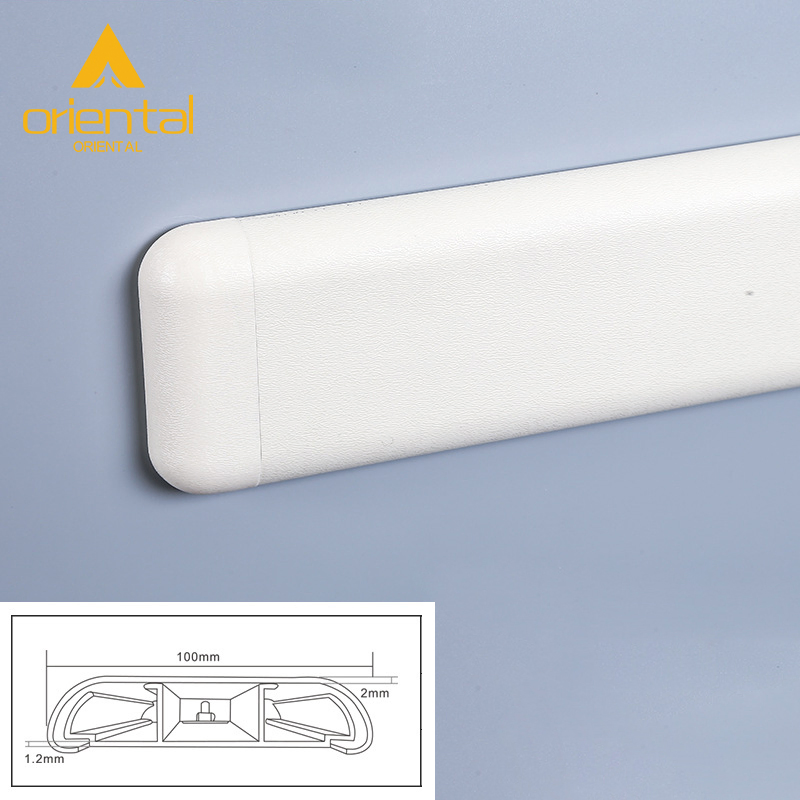 Aisle Handrail Medical Corridor Against The Wall Anti-Collision Handrail Hospital PVC Wall Guard Protector