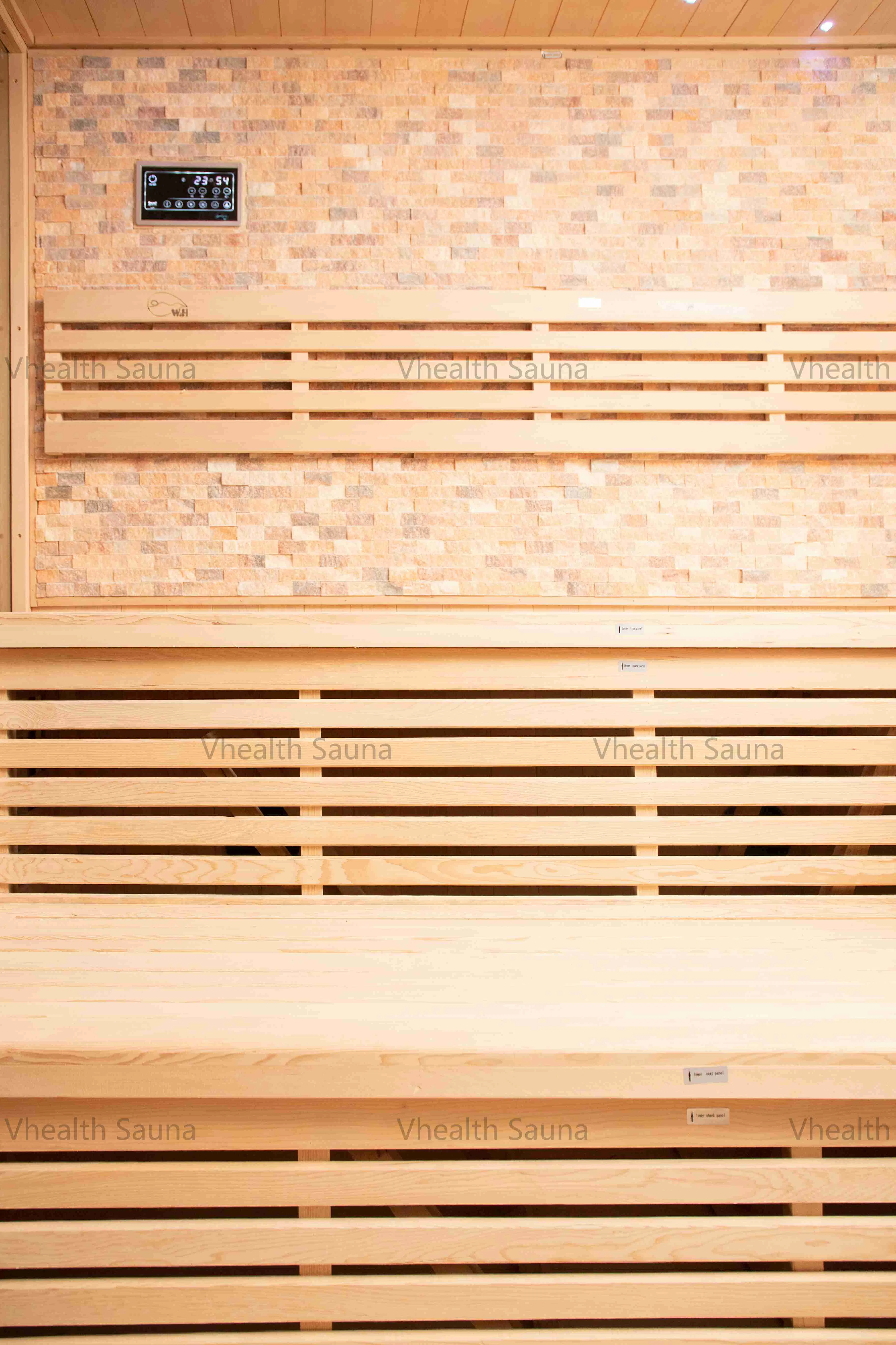 4-Person Indoor Dry Steam Sauna with Stove and Stones