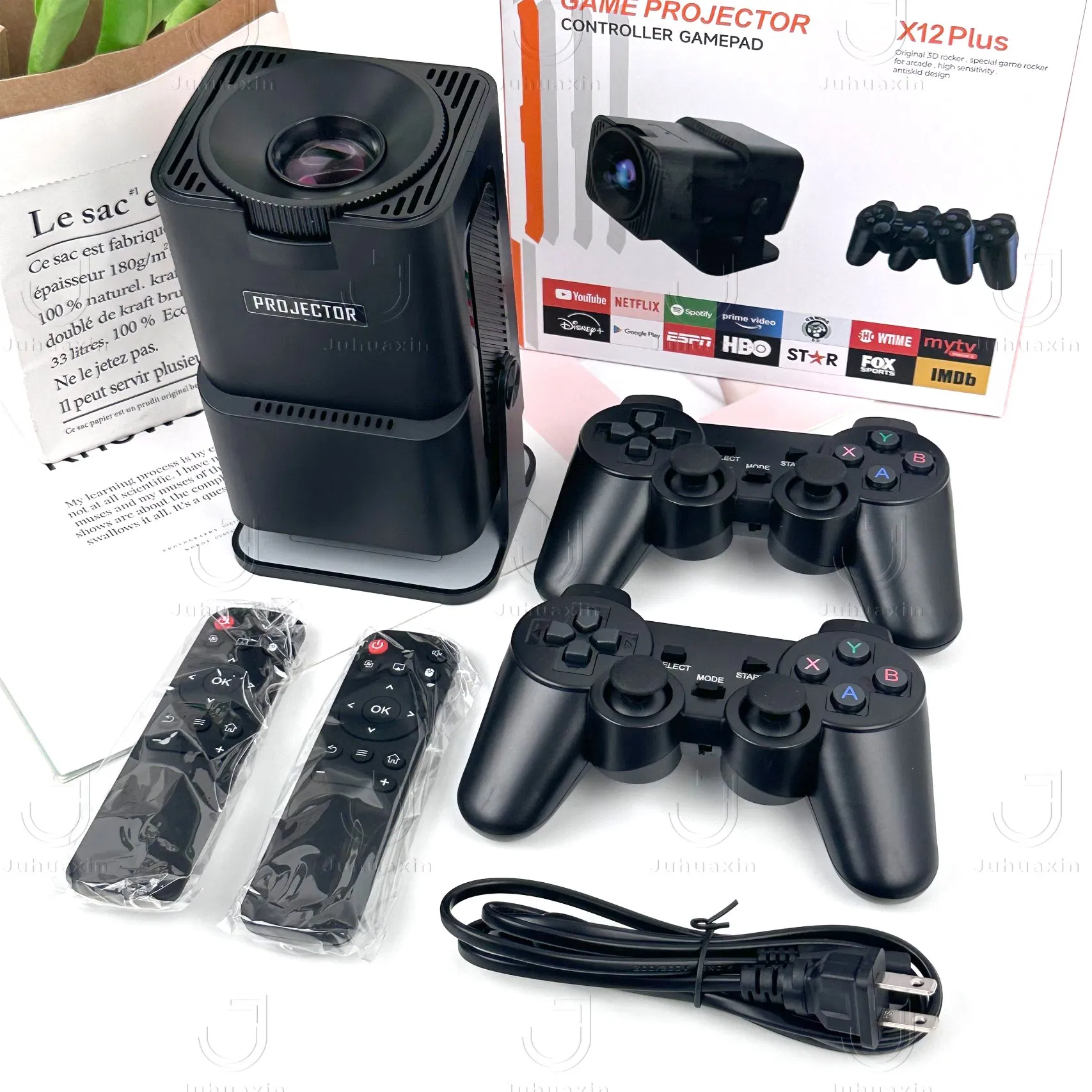 2025 Wholesale Price OEM Christmas Gift Game Projector Multifunctional Smart Projection Portable Mini Version Game Projector for Entertainment