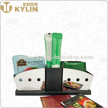Premium Stainless Steel Bar Organizer with Function of Sugar Bag Tea Bag Holder