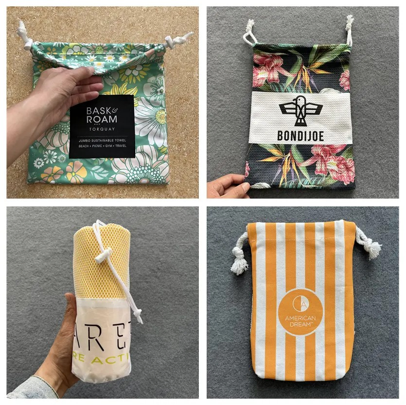 Custom Microfiber Beach Towel with Quick Dry Sandproof Design