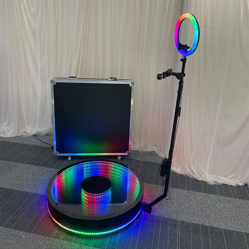 Портативная вращающаяся фотобудка 360 для селфи