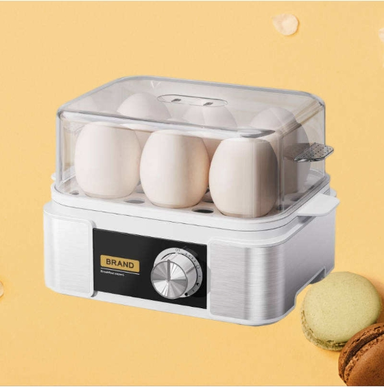 6-Egg Electronic Boiler Egg Cooker: Timer, Anti-Dry, Precise Doneness & Multi-Function