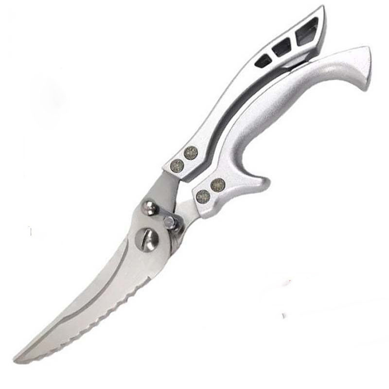 Hot Selling Stainless Steel Aluminum Handle All Steel Kitchen Scissors