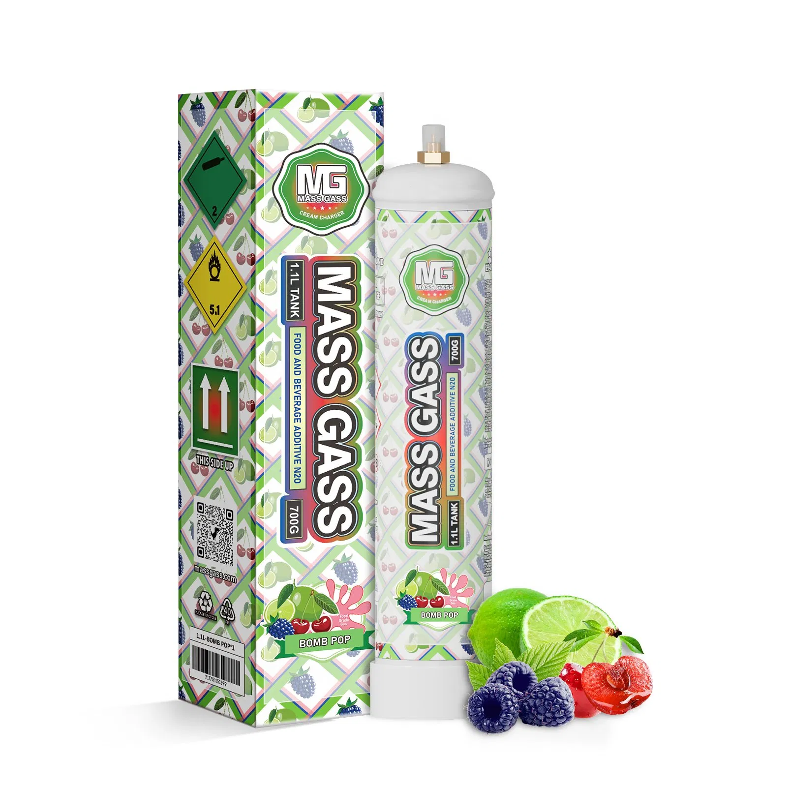 Latest Design Custom Brand Hot Sale Whipped Cream Charger Steel Cylinder Canister for Cake Decoration 680g 640g 700gcream Chargers