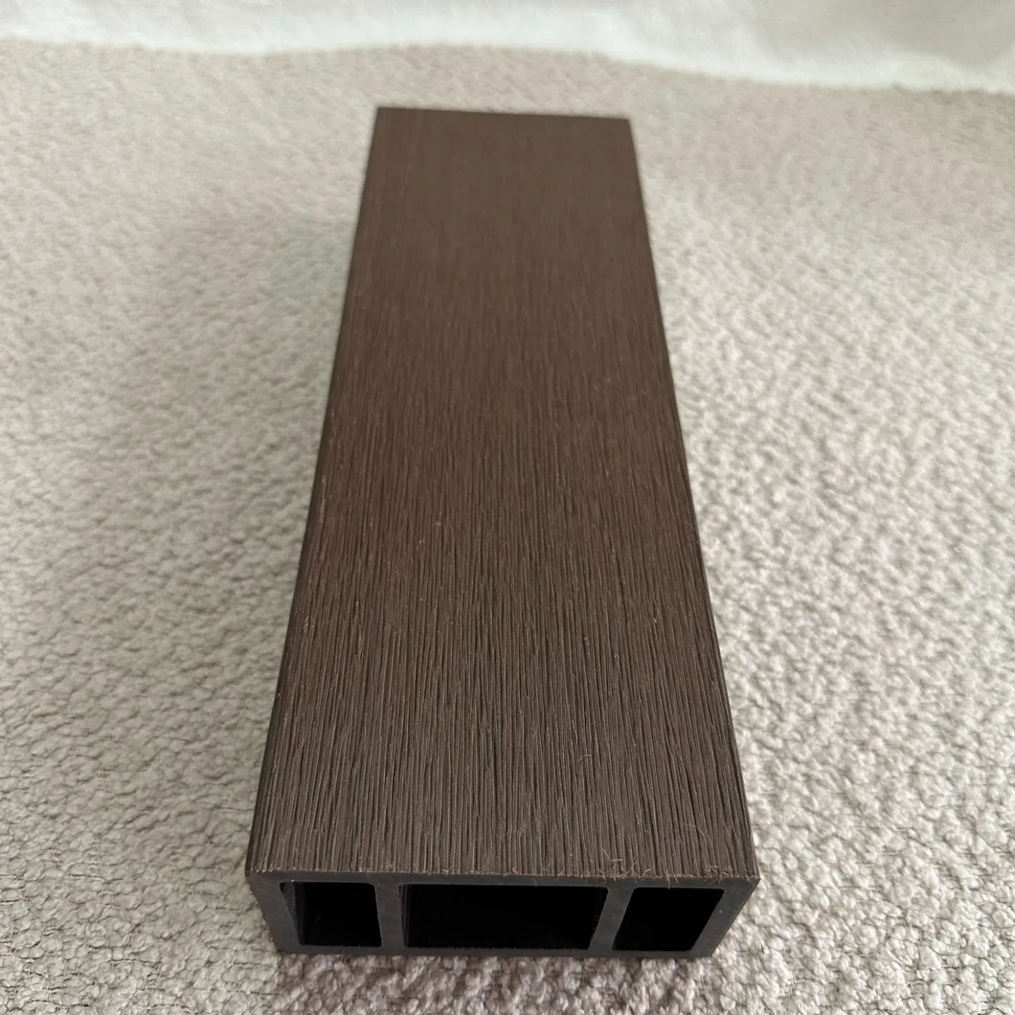 Textured WPC Louver Cladding System Impact-Resistant Surface Seamless Joints All-Weather Proof