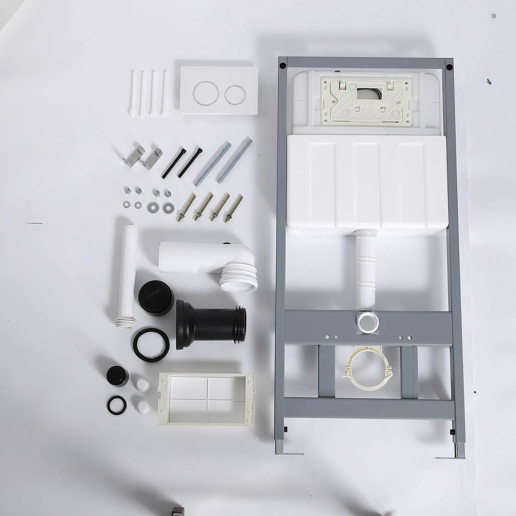 Wall Mounted Hidden Toilet Tank Metal Frame Wall Hung Toilet Concealed Cistern