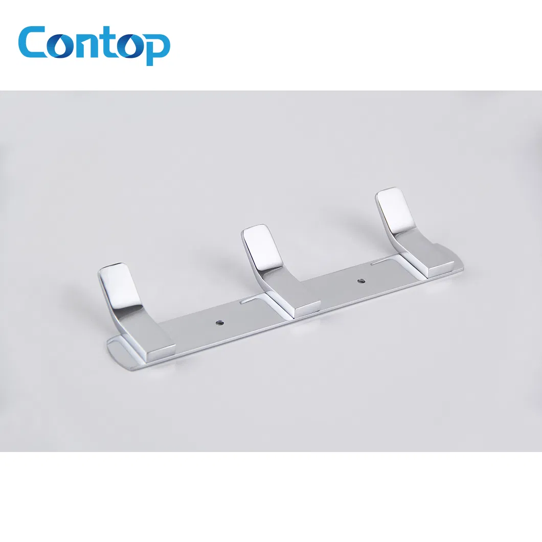 Крючок для одежды прямоугольный, цинковый сплав