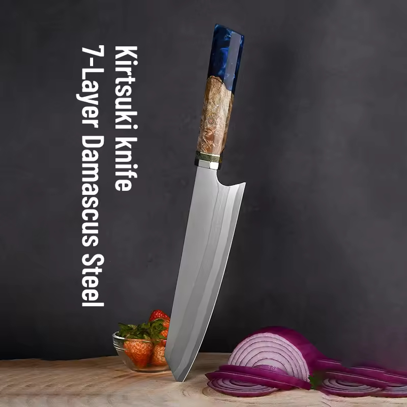 Японский нож Santoku 8 дюймов, дамасская сталь