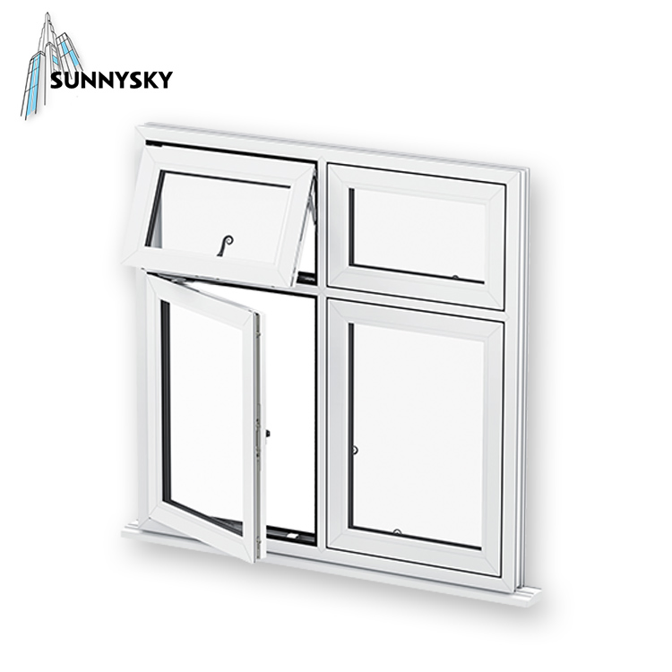OEM Service Vinyl Prices Online 48X48 UPVC Casement Window as Egress