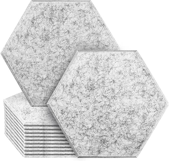 Modern Hexagon Soundproof Acoustic Wall Panels for Home Decor