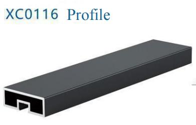 Champagne White Aluminum Profile Track Rail for Hanging Sliding Door Roller