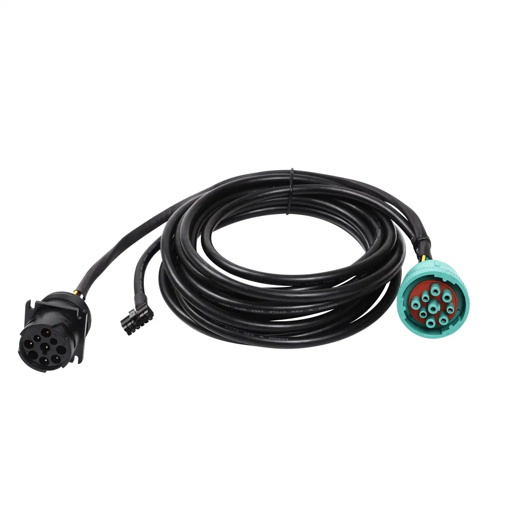 Type 1 J1939 9-Pin Plug to Type 1 J1939 Receptacle and 430251200 Male Connector ELD Cable