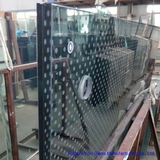 Color Ceramic Fritted Glass with Decorative DOT Pattern