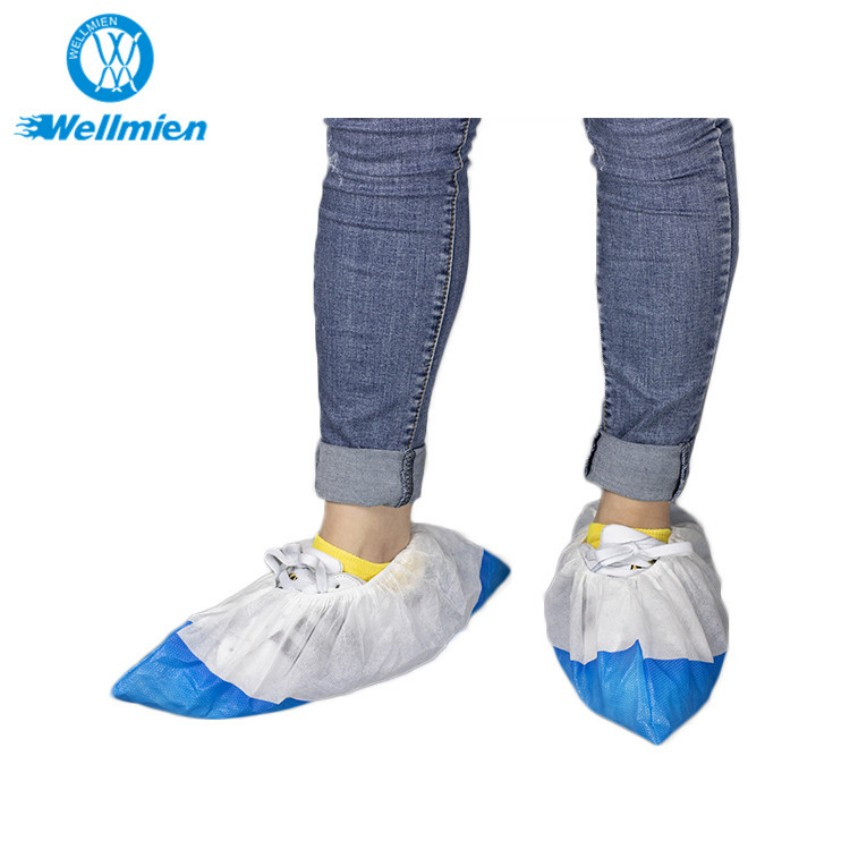 Anti-Slip Hospital Disposable Waterproof Plastic Nonwoven Shoe Covers